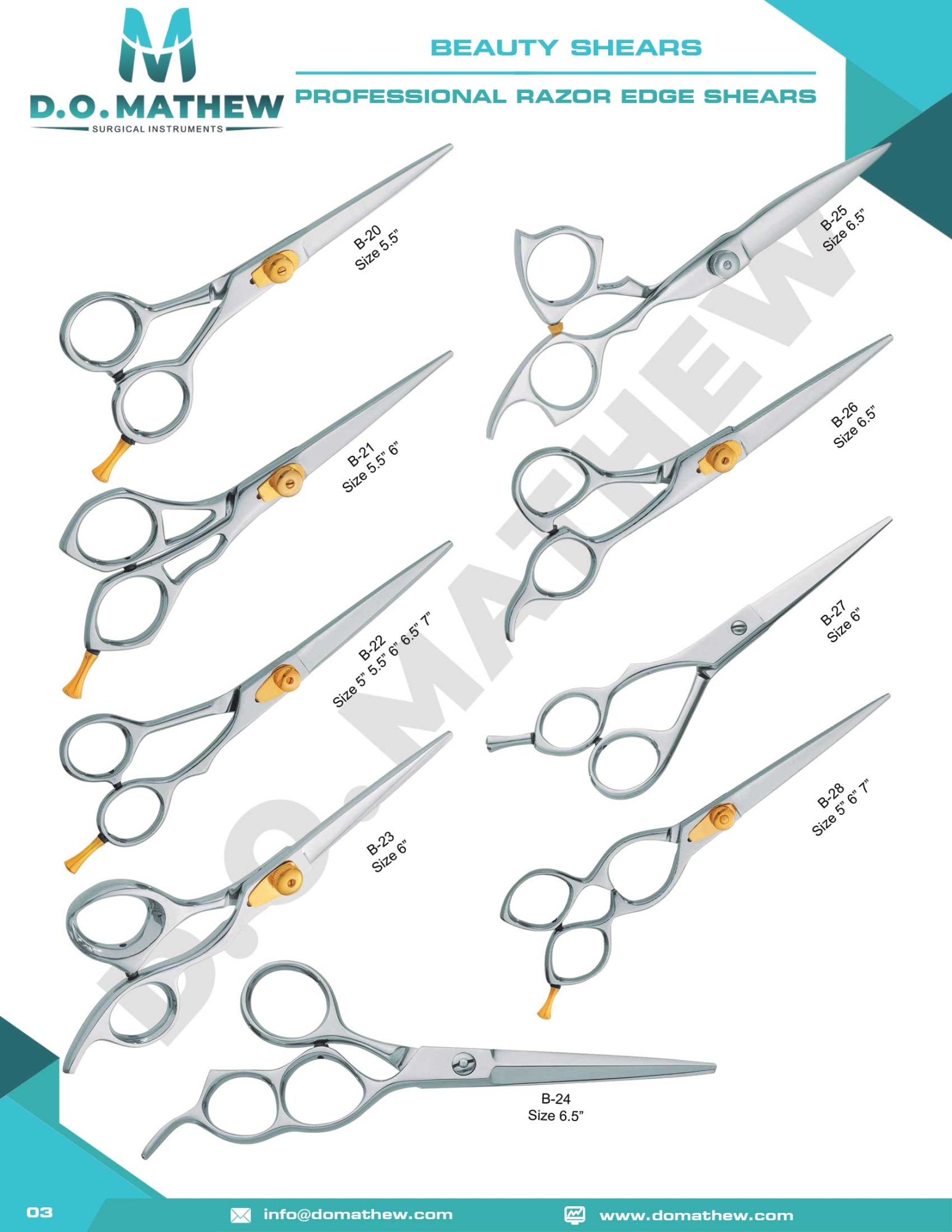 Professional Razor Edge Shears